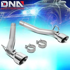 FOR 2010-2015 CHEVY CAMARO 6.2L 4.5" OD DUAL MUFFLER TIP EXHAUST AXLE CAT BACK