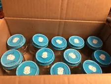 12 Gerber 2.5 Ozs Clean empty baby food jars for crafts, storage and garage