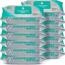 WipesPlus Disinfecting Wipes-960 Total Industrial Strength Wipes-12 Packs of 80