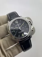 Panerai Luminor Chronograph Steel 40mm Automatic Men’s PAM310 PAM00310 w/ B+P