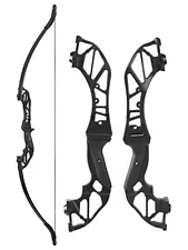 New ListingArchery Takedown Recurve Bow Hunting Long Bow Alloy Riser for Outdoor Shootin...