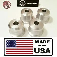 StreetRays Solid Aluminum Rear Subframe Risers Bushings FOR 89-98 240SX S13 S14