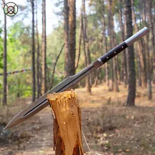 Hand Forged two hand Sword 22 Leaf Spring Carbon Steel, Handmade Gift for Him