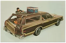 1974 Ford Country Squire "Woodie" Station Wagon: Original Promo Postcard UNUSED