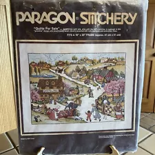 PARAGON STITCHERY KIT QUILTS FOR SALE CREWEL EMBROIDERY KIT 0603 NEW OPEN PKG