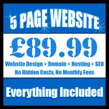 5 PAGES BESPOKE WEBSITE WEB DESIGN PERSONAL OR BUSINESS