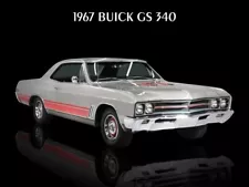 1967 Buick GS 340 Gran Sport METAL SIGN: Pristine 2 Tone Restoration