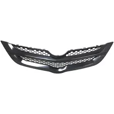 Grille For 2007-2008 Toyota Yaris Sedan Upper Textured Black Plastic (For: Toyota Yaris)