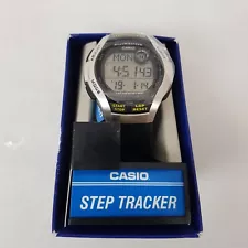 Casio WS1000H1A2KC 60 Lap Memory 10m Water Resistance Watch Black/Silver