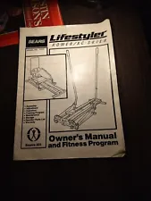 SEARS Lifestyler Rower/XC /Skier Model No. 29030 Manual