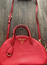 PRADA shoulder Bag Red