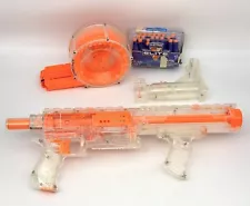 Nerf N-Strike Clear Raider CS-35 Dart Drum Shoulder Stock Blaster With Ammo