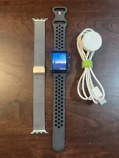 Apple Watch Sport (1st Gen) 42mm Space Gray Aluminum Case and TWO Bands