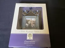 Hallmark The Family Tree Generations Photo Holder - Glass & Metal 2002