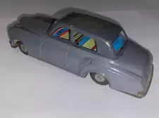 1950's Gray ROLLS ROYCE Tin Toy Car Sedan Friction Works Japan