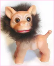 LOVABLE UGLIES DONKEY Real Fur Made in Japan Vintage 1960s TROLL PET