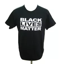 BLACK LIVES MATTER Men's (Size Large) Short Sleeve Spellout Graphic Logo T-Shirt