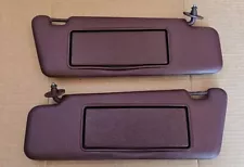 1984 1993 Mercedes W201 W124 Maroon / Burgundy Sun Visors RH LH 190e 300e Tested