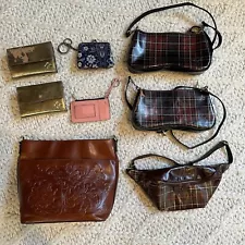 Lot of 8 Patricia Nash Purse Wallet Handbag REPAIR DEFECT -READ DESCRIPTION