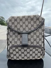 Gucci GG Beige Monogram Small Backpack