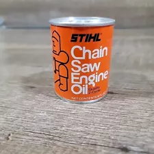 Vintage Stihl Chain Saw Engine Oil Can Unopened 8oz