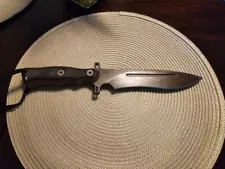 TOPS Knives Tops Operator Fixed Blade Knife - Kydex Sheath - Canvas Micarta