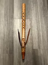 Native American Style Flute – Fm- Quilted Maple and Bubinga Wood - Mint!!!