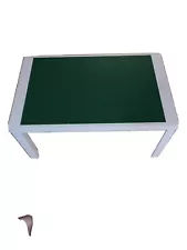 White And Green Brick Building Lego Table