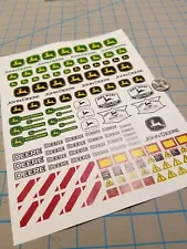 Decals for use with Scale Deere Construction Equipment 1:12/1:14/16 RC Vehicles