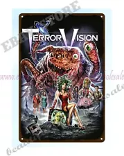 wall decor for sale Terror Vision horror movie poster metal tin sign