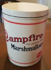 Vintage Reproduction 1920s Camp Fire Marshmallow Tin One Pound Size Borden
