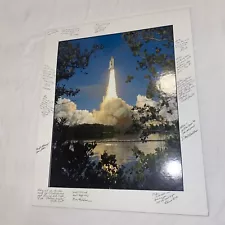 Vintage NASA Space Shuttle Flying Again Employee Retirement Poster 24in x 20in