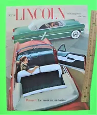 1953 LINCOLN HUGE COLOR FOLDER BROCHURE Cosmopolitan CAPRI Coupe CONVERTIBLE