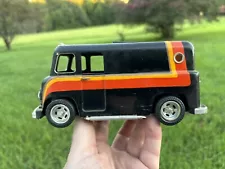 Vintage 1970s MILK TRUCK VAN BANK, *CUSTOMIZED*, Plastic Model, 1/25 Scale, NICE