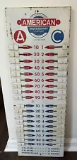 American Shuffleboard Company Metal Scoreboard Score Keeper 32" X 11" Sliders