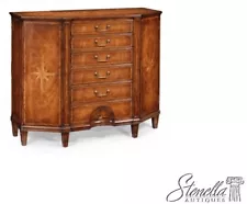 L34111: JONATHAN CHARLES Starburst Inlaid Walnut Server Cabinet JC-493100 ~ New