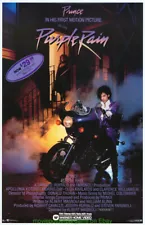 PURPLE RAIN MOVIE POSTER PRINCE RARE 1980's Original Video One Sheet