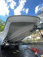 2000 Hurricane Sundeck 24' Pontoon Boat Stern & No Trailer