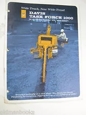 DAVIS TASK FORCE 1000 D-130 BACKHOE SALES BROCHURE