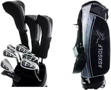 AGXGOLF Men's XLT Senior Flex Graphite Edition Complete Golf Club Set wStand Bag