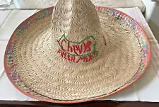 Vintage Chevy’s Fresh Mex Sombrero Straw Hat