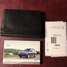 2014 SUBARU FORESTER OWNERS MANUAL BOOKS GUIDE CASE ALL MODELS