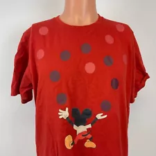 Uniqlo Geoff Mcfetridge MIckey Mouse T Shirt Disney Red Size L