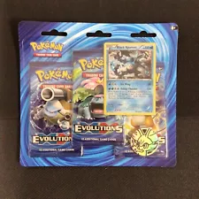 Pokemon Card XY Evolutions 2016 Factory Sealed 3-Pack Blister Booster Pack Fresh