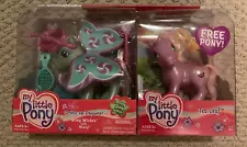 My Little Pony G3 Wing Wishes MINTY III bonus Pony Tea Leaf 2005 NIB