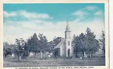 New ListingVintage Postcard St. Anthony of Padua Festina, Iowa Smallest Church in the World