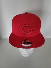 New Era Cincinnati Reds MLB Basic Graphic Snapback 9Fifty Adjustable Cap - Red