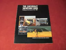 1969 Chevy Corvette Chevelle Nova SS Sales Brochure Booklet Catalog Old Original