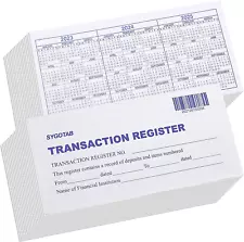 24 PCS Check Registers for Personal Checkbook, Transaction Ledgers