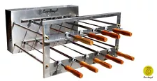 Brazilian BBQ Charcoal Grill - 09 Skewers - Rotisserie System - Oca-Brazil